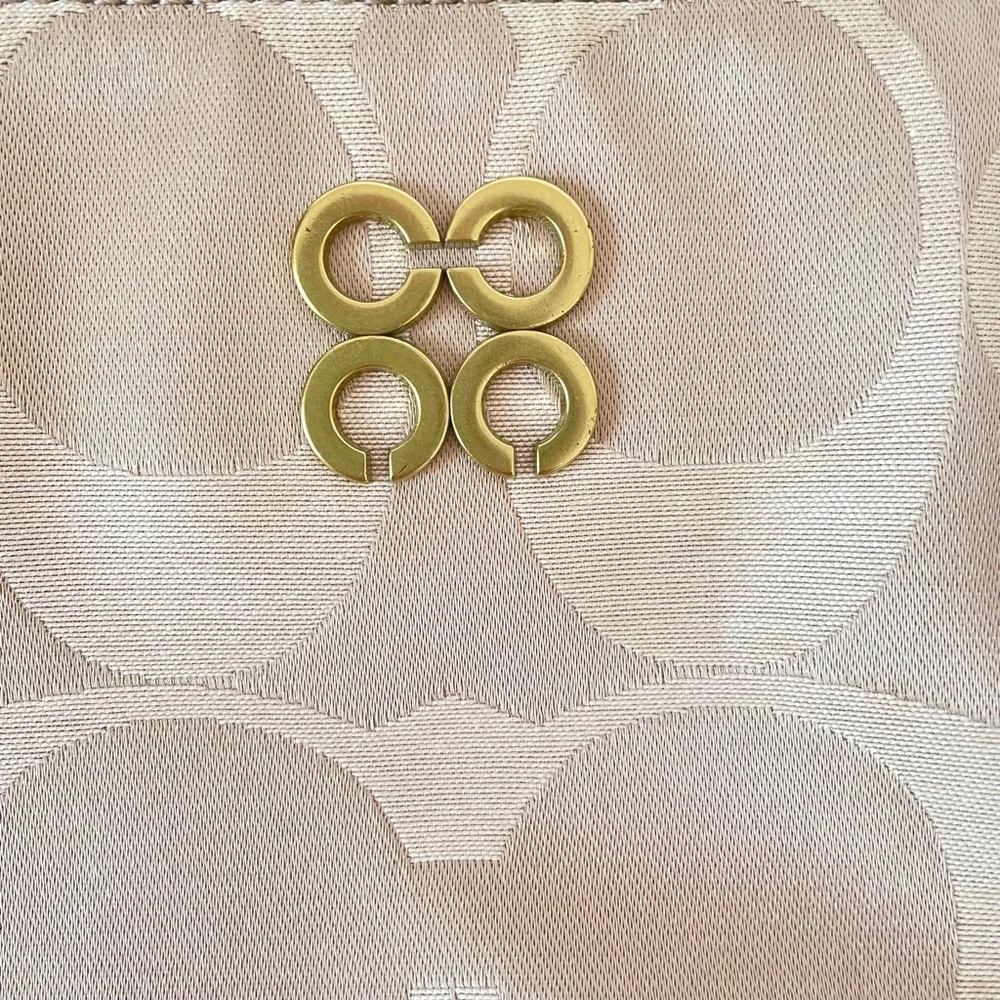 Coach Op Art Signature Canvas Sateen Madison Chain Strap Tote - Picture 11 of 11